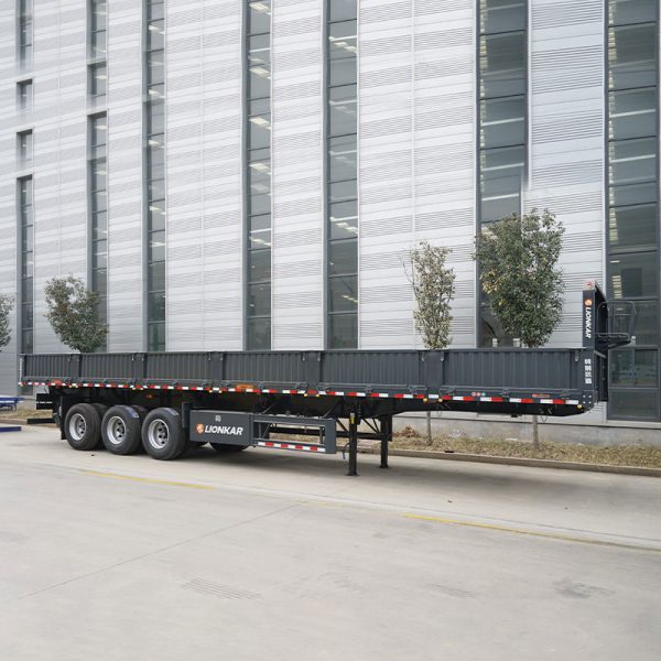 3-Axle 60 Tons Side Dump Trailer with Removable Sides