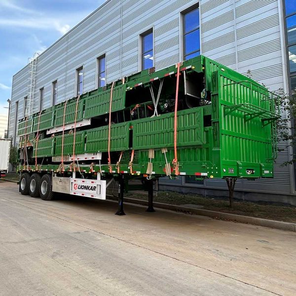 High load 60 Ton Fence Cargo Semi Trailer