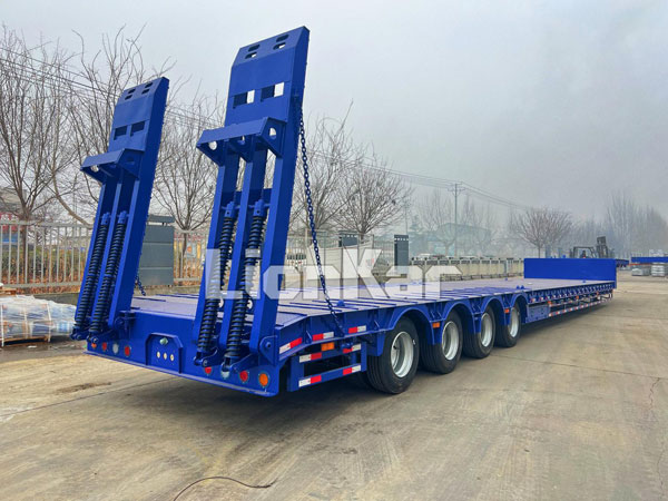 4 axle 100 ton low bed trailer