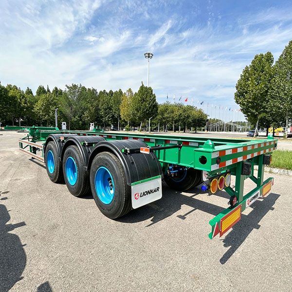 3 axle 40ft skeletal trailer