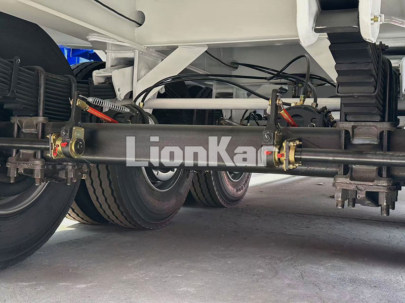 lowbed semi trailer axle running gear